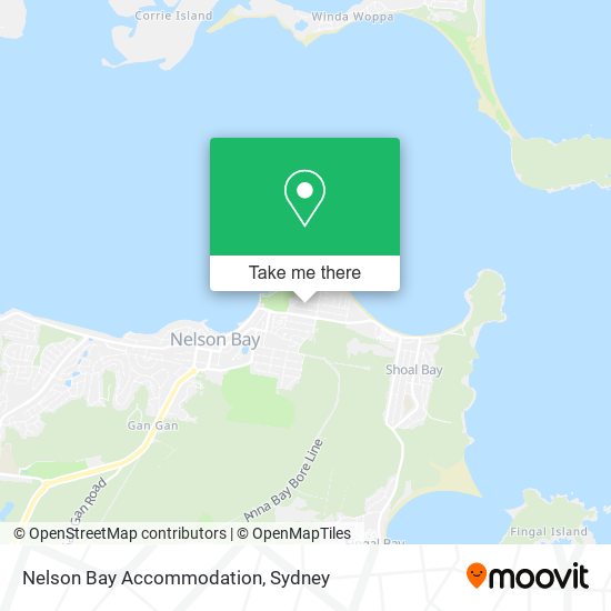 Nelson Bay Accommodation map