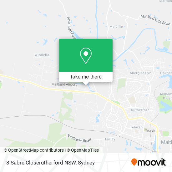 8 Sabre Closerutherford NSW map