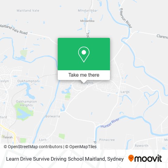 Learn Drive Survive Driving School Maitland map