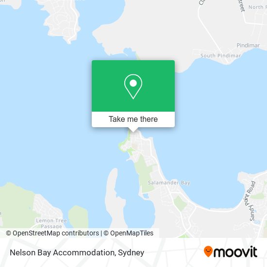 Nelson Bay Accommodation map