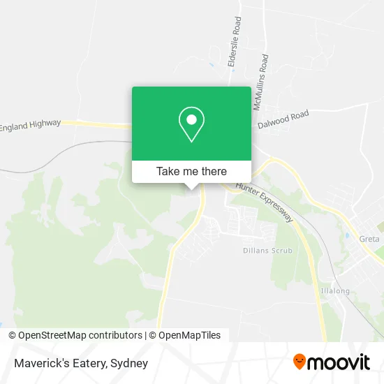 Maverick's Eatery map