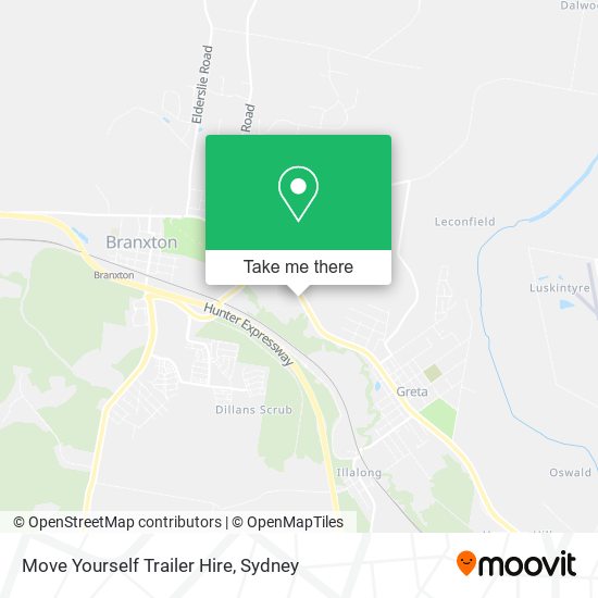 Move Yourself Trailer Hire map