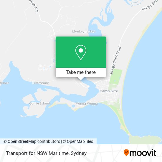 Mapa Transport for NSW Maritime