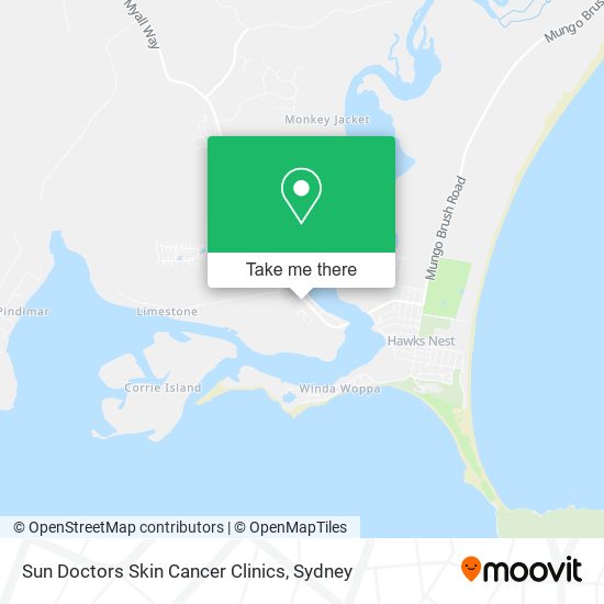Mapa Sun Doctors Skin Cancer Clinics