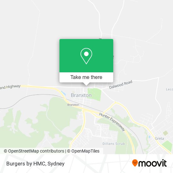 Burgers by HMC map