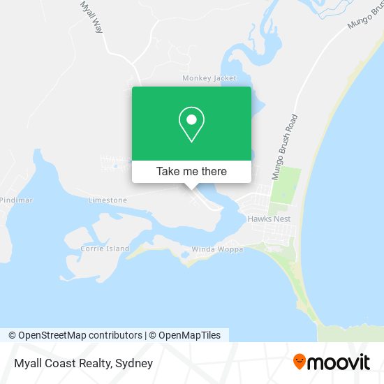 Myall Coast Realty map