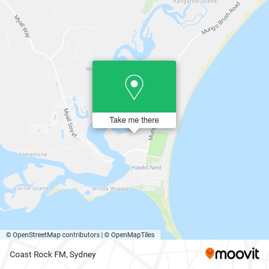 Coast Rock FM map