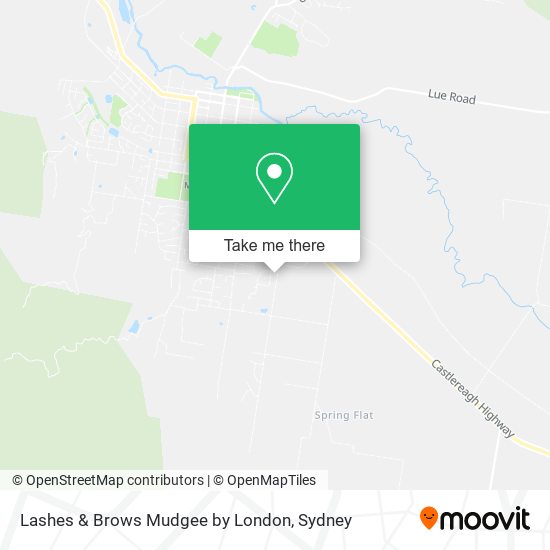 Lashes & Brows Mudgee by London map