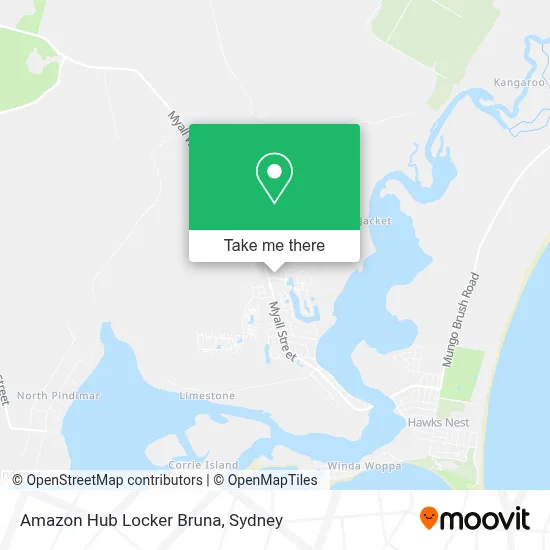 Mapa Amazon Hub Locker Bruna