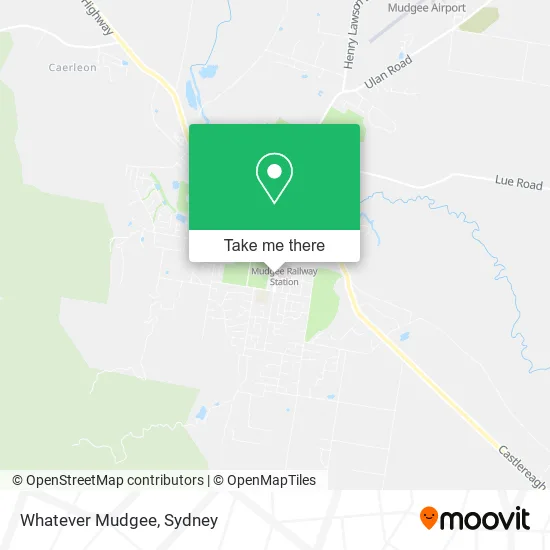 Whatever Mudgee map