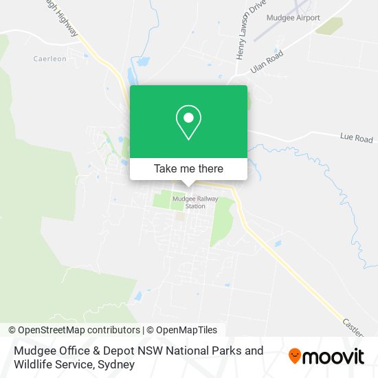 Mudgee Office & Depot NSW National Parks and Wildlife Service map