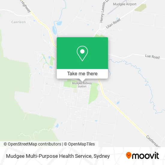 Mudgee Multi-Purpose Health Service map