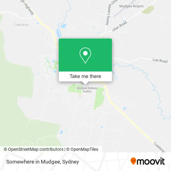 Somewhere in Mudgee map