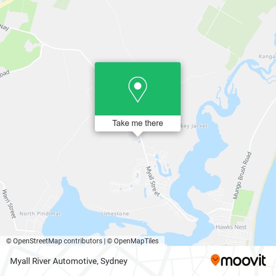 Myall River Automotive map