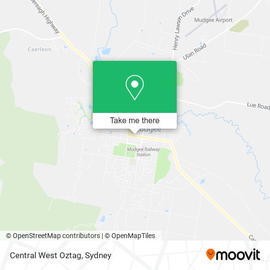 Mapa Central West Oztag