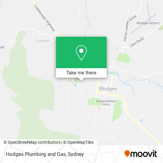 Hodges Plumbing and Gas map