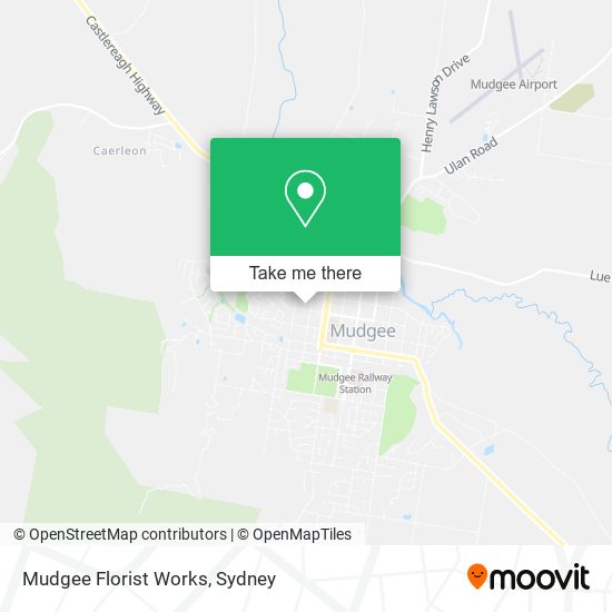 Mudgee Florist Works map