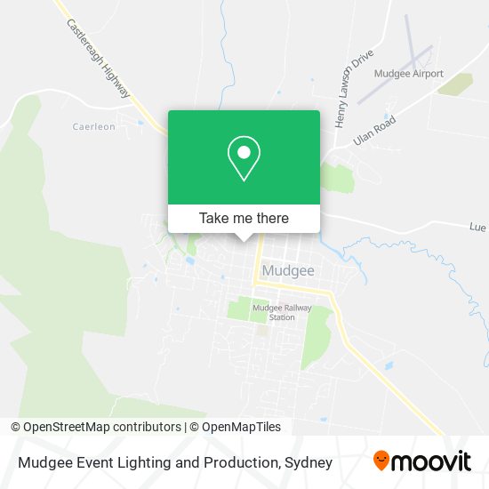 Mudgee Event Lighting and Production map