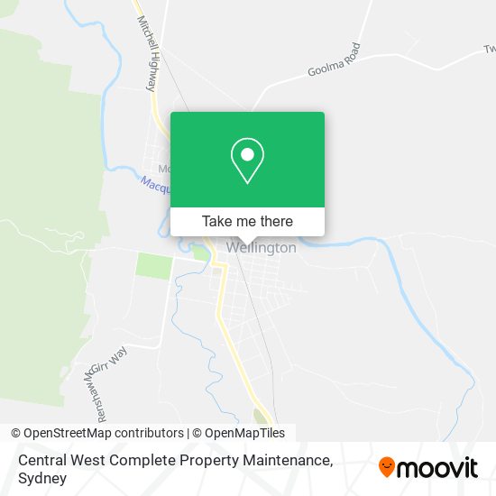 Central West Complete Property Maintenance map