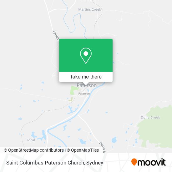 Saint Columbas Paterson Church map