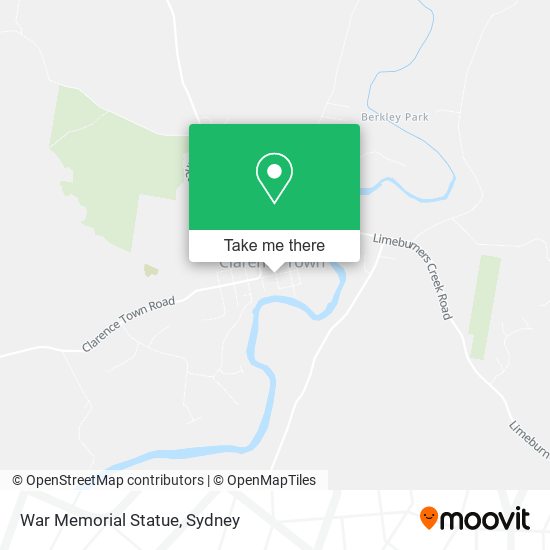 War Memorial Statue map