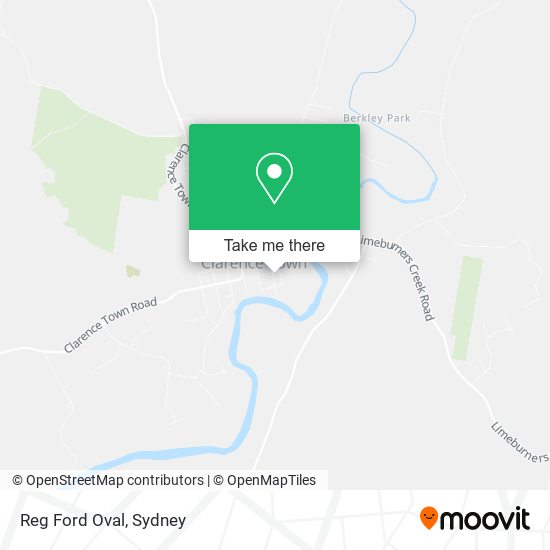 Reg Ford Oval map