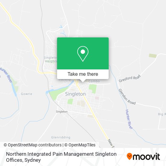 Northern Integrated Pain Management Singleton Offices map