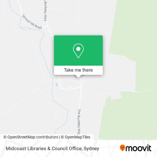 Midcoast Libraries & Council Office map