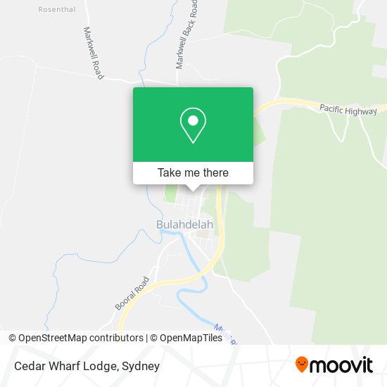 Cedar Wharf Lodge map