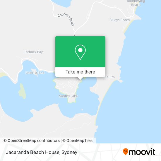 Jacaranda Beach House map