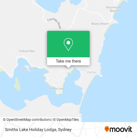 Smiths Lake Holiday Lodge map