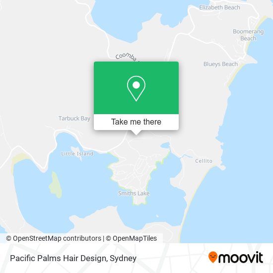 Pacific Palms Hair Design map