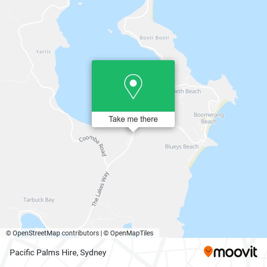 Pacific Palms Hire map