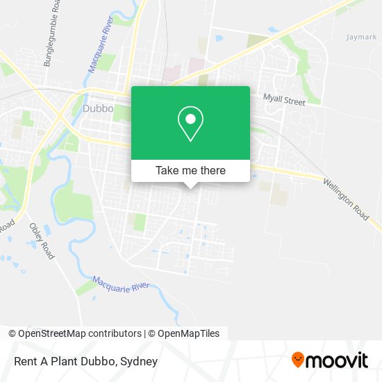 Rent A Plant Dubbo map