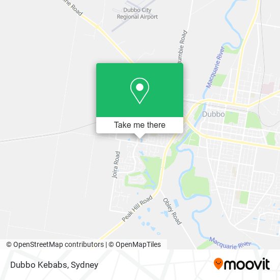 Dubbo Kebabs map