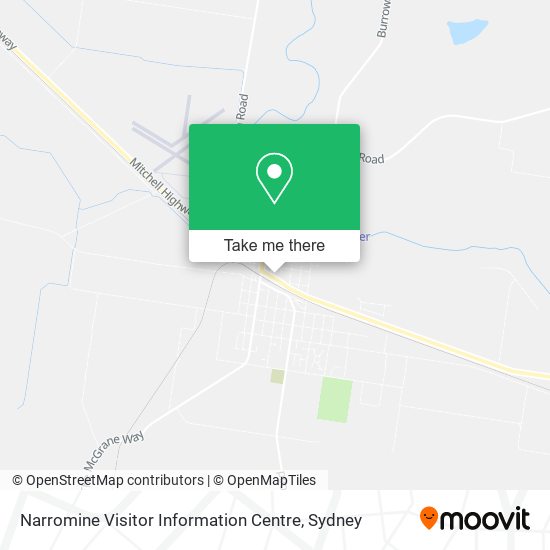 Mapa Narromine Visitor Information Centre