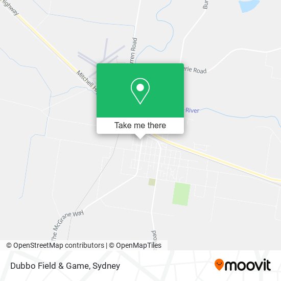 Dubbo Field & Game map