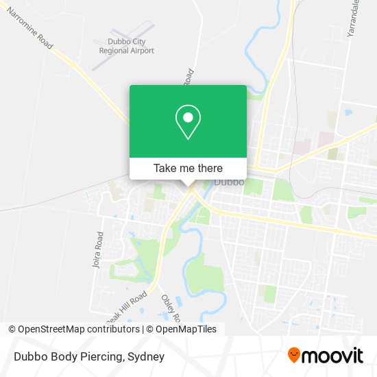 Dubbo Body Piercing map