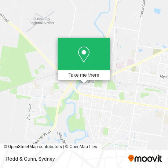 Rodd & Gunn map