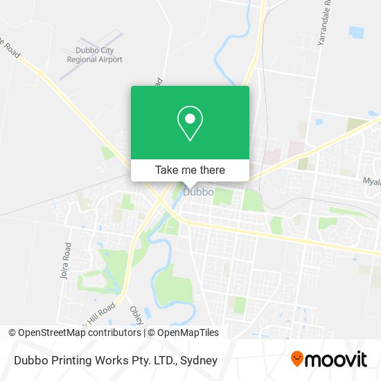 Dubbo Printing Works Pty. LTD. map