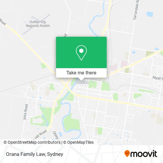 Orana Family Law map