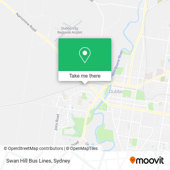 Mapa Swan Hill Bus Lines