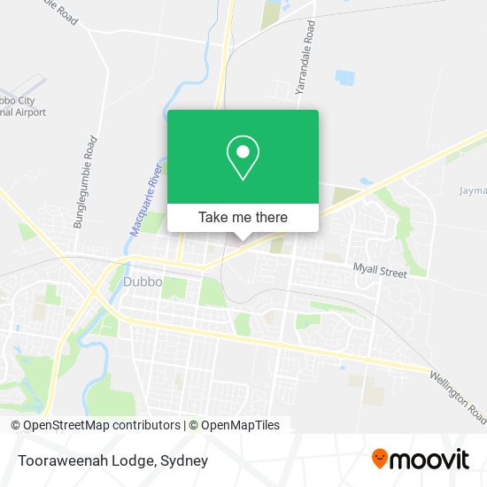 Tooraweenah Lodge map