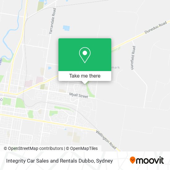 Integrity Car Sales and Rentals Dubbo map