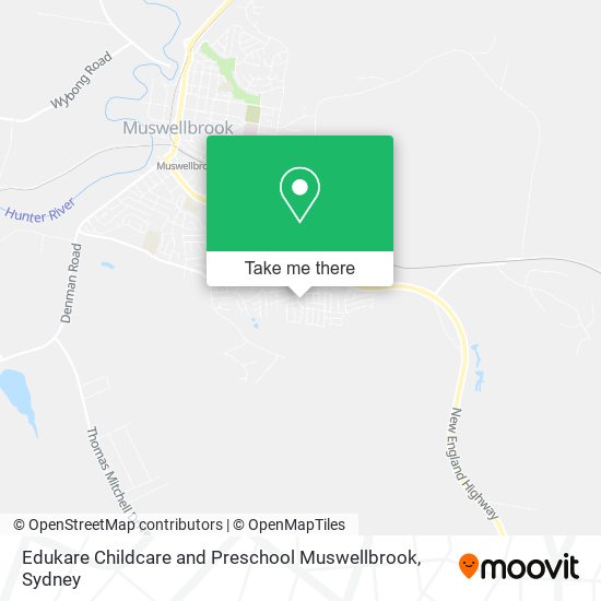 Edukare Childcare and Preschool Muswellbrook map
