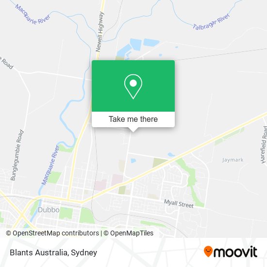 Blants Australia map