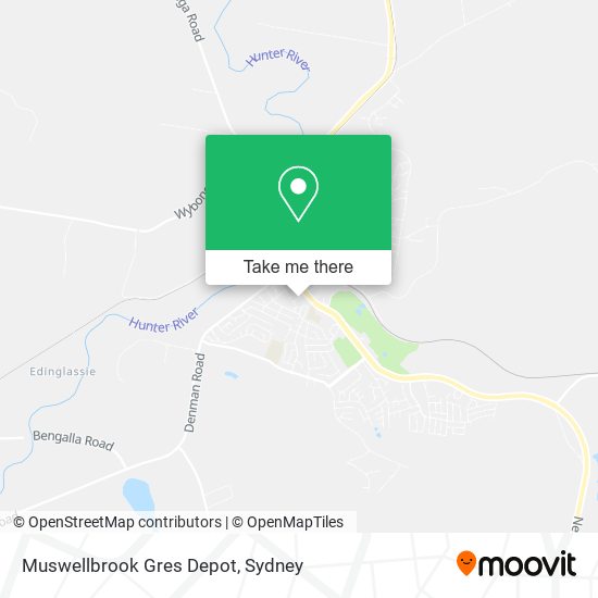 Muswellbrook Gres Depot map