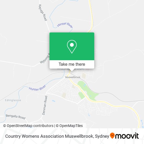 Country Womens Association Muswellbrook map