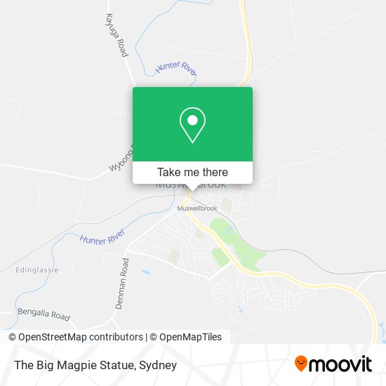 The Big Magpie Statue map