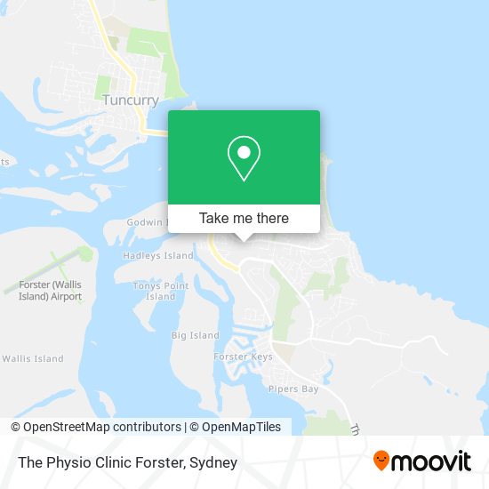 The Physio Clinic Forster map